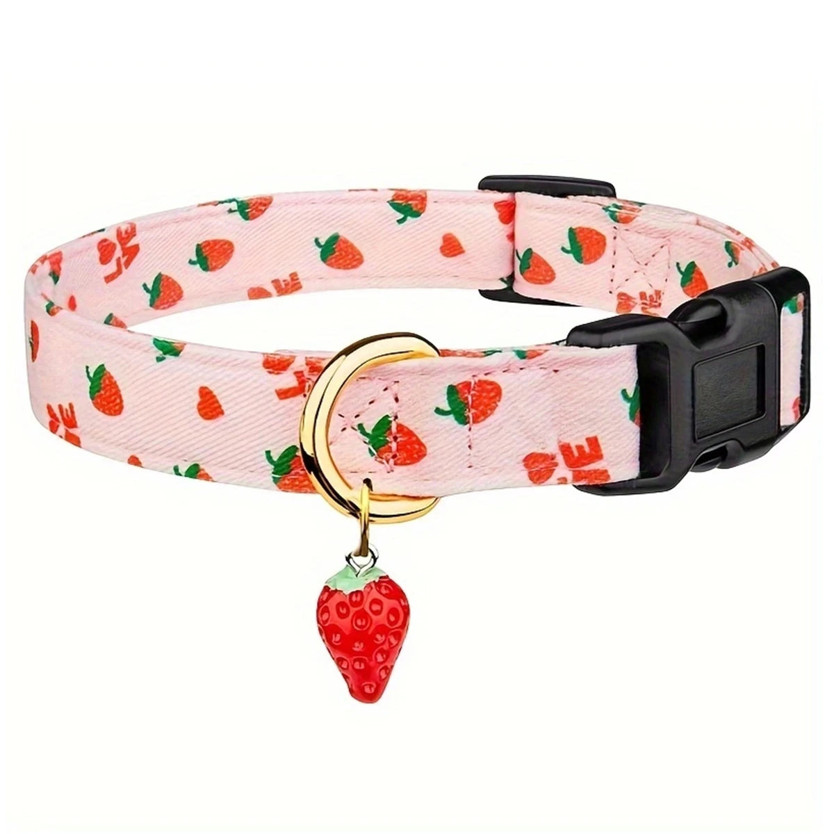 Glad Fruktmotiv Halsband för Hundar – Hållbar, Bekväm och Stilig!