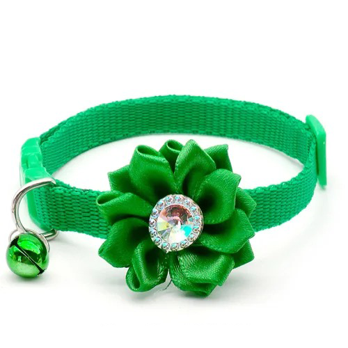 Blommig Halsband med Klocka i Olika Färger