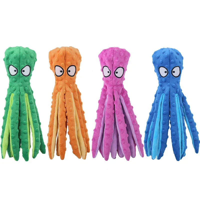 Octopus Hundleksak – Hållbar, Rolig och Interaktiv Lekglädje för Din Hund!