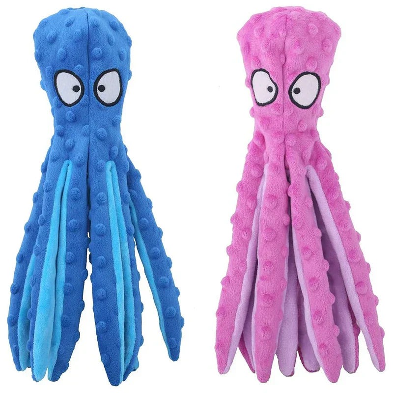 Octopus Hundleksak – Hållbar, Rolig och Interaktiv Lekglädje för Din Hund!